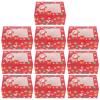 DOITOOL 10pcs Christmas Pastry Boxes Sturdy Paper Muffin Packaging for Desserts Cookies Elegant Design for Home Baking view 1