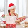 DOITOOL 10pcs Christmas Pastry Boxes Sturdy Paper Muffin Packaging for Desserts Cookies Elegant Design for Home Baking view 2