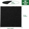 10 Pack Square Compost Bin Filters Spare Activated Carbon Filter Sheets for Indoor Kitchen Compost Bucket Countertop and Recycle Bin (5 Inches) view 2