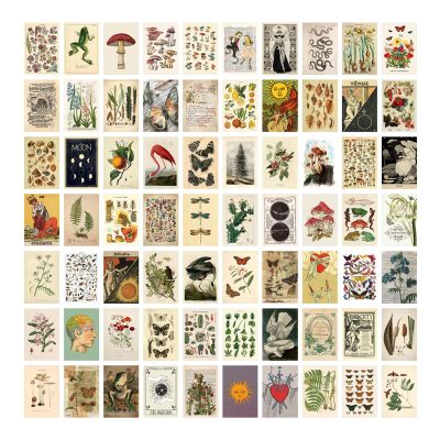 Rhinoon Wall Collage Kit - 70, Retro Postcard Photos Aesthetic Wall Decoration, Photo Collage Kit for Wall Aesthetic, Wall Collage for Dorm Trendy Wall Art