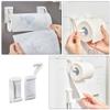 Cabilock 1sets Magnetic Tissue Holder for Bathroom and Kitchen Durable Plastic Towel Rack Strong Suction Space-Saving Design view 3