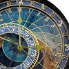 LORVIES Prague Astronomical Clock Silent Non Ticking Acrylic Decorative 10 Inch Round Clock for Home Office School view 2