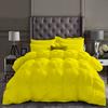 5 PCS Combo Package Includes-1 PC Baffle Pinch Pleated Comforter/Quilted + 4 PCS Bed Sheet Set-100% Egyptian Cotton-600 Thread Counts Ultra Soft Full Size | Yellow Premium Bedding Collection view 1