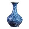 JaidWefj Handmade Decorative Vase,Ceramic Vases for Household,Blue-and-White Porcelain Desktop Planter Vase,China Ming Style view 1