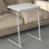 Allpop Max TV Tray Table, Large TV Dinner Tray for Eating, Adjustable Tray Stand on Couch & Bed, Folding Laptop Table with 6 Heights & 3 Tilt Angles, White view 1