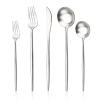 30-piece Snplowum Luxury 18/10 Stainless Steel Silverware Flatware Set, Matte Heavy Cutlery Set Ideal For Home Dinner Couple Restaurant Party Banquet, Service for 6 (Silver) view 1