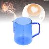 Milk Frothing Pitcher Glass Milk Jug Multipurpose Borosilicate For Coffee Milk Beverage 500ml(blue) view 3