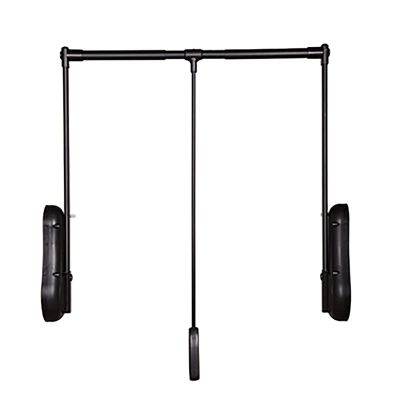 Pull-Down Closet Rods for Hanging Clothes, Closet Pull-Down Rod Systems, Garment Rail Lifters, Aluminum Oxide, Space-Saving Closet Storage Racks (Size: 510-1150MM) (Size : 850-1150mm)