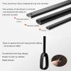 Pull-Down Closet Rods for Hanging Clothes, Closet Pull-Down Rod Systems, Garment Rail Lifters, Aluminum Oxide, Space-Saving Closet Storage Racks (Size: 510-1150MM) (Size : 850-1150mm) view 3