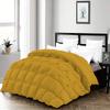 3 Piece Half Pinch Pleated Comforter Full XL (82'' x 86'') Set All Season Premium 800 Thread Count 100% Egyptian Cotton Super Soft Gold view 1