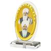 BISMAADH Car Dashboard Oval Shape Acrylic Showpiece Figurine Religious Idol Statue for Office & Home Dcor (Radha Soami) view 1