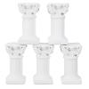 Holibanna Roman Pillar Statues 5 Pieces Resin Mini Greek Column Pedestal Stands for Home Garden Decor Wedding Photography Props 2.55X1.33X1.29In view 1