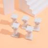 Holibanna Roman Pillar Statues 5 Pieces Resin Mini Greek Column Pedestal Stands for Home Garden Decor Wedding Photography Props 2.55X1.33X1.29In view 2
