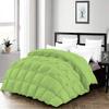 3 Piece Half Pinch Pleated Comforter Full (90'' x 90'') Set All Season Premium 800 Thread Count 100% Egyptian Cotton Super Soft Sage Green view 1