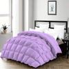 3 Piece Half Pinch Pleated Comforter King (106'' x 90'') Set All Season Premium 800 Thread Count 100% Egyptian Cotton Super Soft Lilac view 1