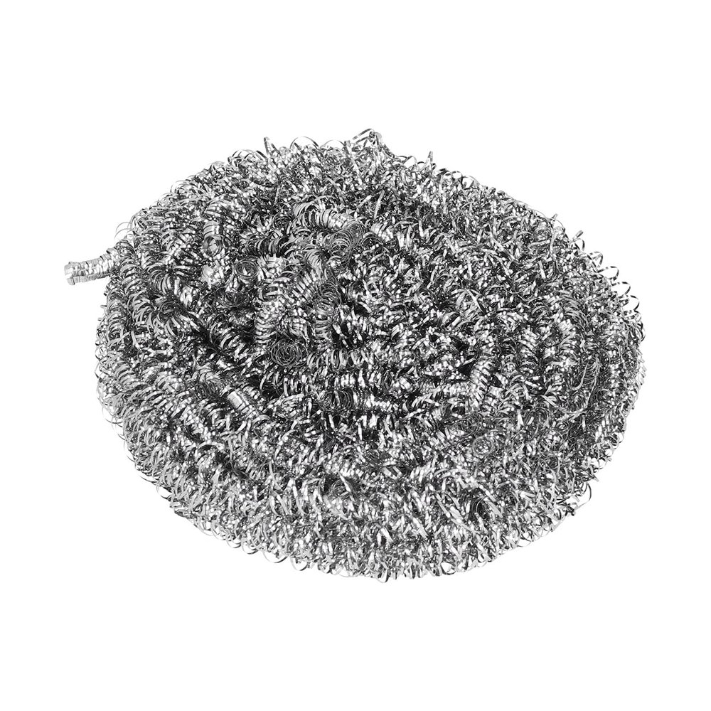 HERCHR Stainless Steel Scourers, Metal Scouring Pads for Cleaning Wire Spiral Design Kettle Limescale Ball for Kitchen Cleaning Scrubber Tool