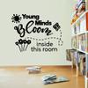 Young Minds Bloom Classroom Wall Decals Stickers Education Educational Quotes for Teachers Students School Room Nursery Kindergarten Library Home Art Decals Wall Art Vinyl Decoration Size (24x40 inch) view 3