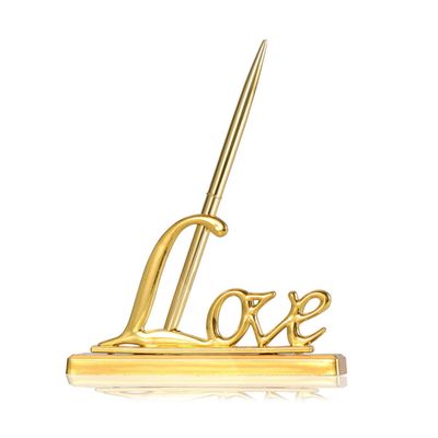 FOMIYES Pen Holder Pens Engagement Gold Love Base Wedding for Guest Book Guest Book Wedding Party Favors s for s with Signing Plated