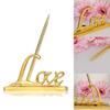FOMIYES Pen Holder Pens Engagement Gold Love Base Wedding for Guest Book Guest Book Wedding Party Favors s for s with Signing Plated view 2