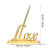 FOMIYES Pen Holder Pens Engagement Gold Love Base Wedding for Guest Book Guest Book Wedding Party Favors s for s with Signing Plated view 3