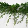 SilksAreForever 4' PE Soft-Touch Cypress Artificial Garland -2 Tone Green (Pack of 6) view 2