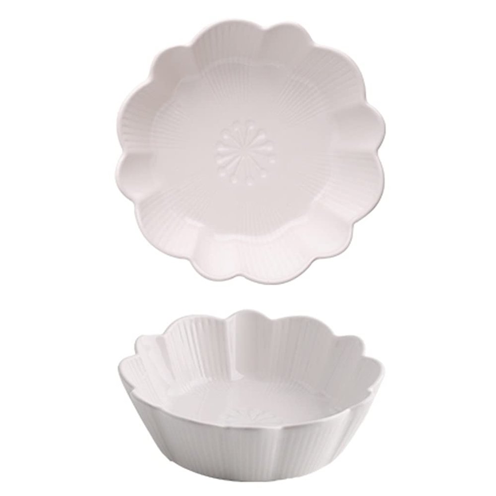 Noodle bowl, home kitchen rice bowl, fruit salad bowl, microwave oven, oven can be used,6"/7"/8" (Color : White, Size : 4.715.2cm/6")