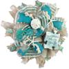 Find Paradise Wherever you go, Beach, Coastal, Beach Wreath, Made with White Sand Colored Deco Mesh, Starfish, Sand Dollar, and Sea Shells view 2