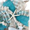 Find Paradise Wherever you go, Beach, Coastal, Beach Wreath, Made with White Sand Colored Deco Mesh, Starfish, Sand Dollar, and Sea Shells view 4
