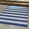 Couristan Afuera Indoor Outdoor Rug - Yacht Club 2' x 3'7" Mat in Midnight Blue and Ivory, Striped, Hose Washable, Pet- Kid Friendly Home Decor for Living Room, Patio Furniture Set, Kitchen view 1