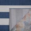 Couristan Afuera Indoor Outdoor Rug - Yacht Club 2' x 3'7" Mat in Midnight Blue and Ivory, Striped, Hose Washable, Pet- Kid Friendly Home Decor for Living Room, Patio Furniture Set, Kitchen view 3