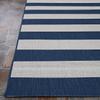 Couristan Afuera Indoor Outdoor Rug - Yacht Club 2' x 3'7" Mat in Midnight Blue and Ivory, Striped, Hose Washable, Pet- Kid Friendly Home Decor for Living Room, Patio Furniture Set, Kitchen view 4