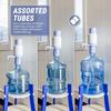 TERA PUMP Manual Water Pump for 5 Gallon Bottles, Fits Most 2-6 Gallon Bottles, Manual Hand Pressure Water Dispenser, 3 Tube Lengths, Sanitary Cap, Cleaning Brush, BPA-Free Food Grade Material, 2 Pack view 3