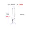 WGV Trumpet Glass Vase, Open Width 4.75", Height 23.75", (Multiple Sizes Choices) Clear Large Floral Planter Centerpiece, Wedding Event Home Decor, 1 Piece (VTR0524) view 2