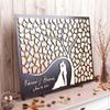 egobena Wedding Guest Book 3D Personalized Unique Wedding Tree Guest Book Wood Rustic Wedding Sign Alternative Keepsake - 16x20 inch view 1