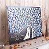 egobena Wedding Guest Book 3D Personalized Unique Wedding Tree Guest Book Wood Rustic Wedding Sign Alternative Keepsake - 16x20 inch view 2