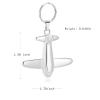 Minicremation Cremation Jewelry Urn Keychain for Ashes Airplane Funeral Memorial Urn Pendant for Human Pet's Keepsake Ashes Locket(Silver) view 2