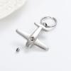 Minicremation Cremation Jewelry Urn Keychain for Ashes Airplane Funeral Memorial Urn Pendant for Human Pet's Keepsake Ashes Locket(Silver) view 4