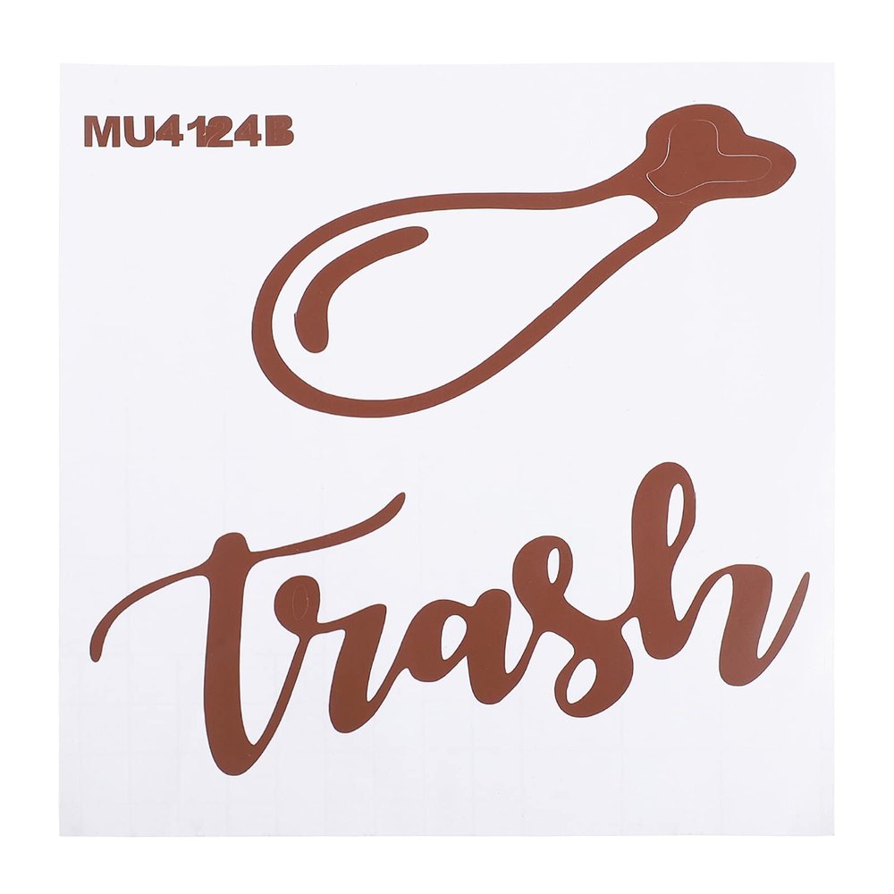 1pc Garbage Classification Mark Waste Bin Stickers Trash Cans Trash Bin Labels Waste Sorting Stickers The Sign Garbage Can Trash Classification Decals PVC Wall Sticker