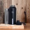 Alkaline Anytime 32oz Stainless Steel Alkaline Water Bottle | Premium 9.5+ pH | Wide Mouth Insulated Bottle | Carry Handle Lid | Alkaline Ionized Water | Infuser (Large Infuser and 3 Filters, Black) view 3