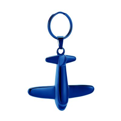 Minicremation Cremation Jewelry Urn Keychain for Ashes Airplane Funeral Memorial Urn Pendant for Human Pet's Keepsake Ashes Locket(Blue)