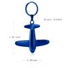 Minicremation Cremation Jewelry Urn Keychain for Ashes Airplane Funeral Memorial Urn Pendant for Human Pet's Keepsake Ashes Locket(Blue) view 2
