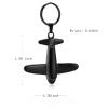 Minicremation Cremation Jewelry Urn Keychain for Ashes Airplane Funeral Memorial Urn Pendant for Human Pet's Keepsake Ashes Locket(Black) view 2