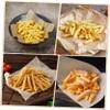 500sheets Greaseproof Baking Papers Oil Absorbent Food Plate Papers Kitchen Oil-resistant Parchment for Snacks Parties Catering Natural view 4