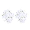 ARTIBETTER Hat Accessories 100Pcs Artificial Rose Flower Heads Fake Flower Heads Silk Rose Head for Crafts Wedding Centerpieces Party Decoration White Flower Decorations view 1