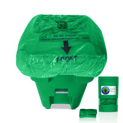 Trash Smell Buster, Trash Can Cover, Odor Eliminating Bag with Elastic Rubber Band, Eliminates Odor from Trash, Durable, Effective, Chemicals Free, 32 Gallon Size, 3 Covers
