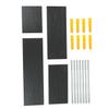 Cabilock 4pcs Wall Mounted Wooden Storage Racks Modern Floating Shelf for Living Room Bedroom Office Decor Stylish Display for Plants Stationery and Items view 1