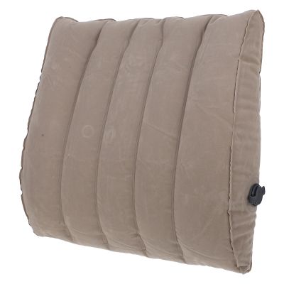 Healifty Inflatable Lumbar Support Pillow, Ergonomic Lower Back Cushion for Office Chair, Car Seat & Travel - Foldable Air Posture Support for Long Sitting, Grey