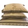 4PC Bedding Set- Duvet Cover and Duvet Insert Features Extra Warm Dobby Down Alternative Duvet Comforter Insert along with 100% Cotton Embroidered Lakewood Duvet Cover Set (Full/Queen, Soft Khaki) view 3