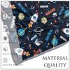 Artsadd Custom Blanket for Baby Boys Girls with Name,Outer Space Personalized Blankets Add Name for Room Decor Travel Sofa, Fuzzy and Soft Throw Blanket Birthday for Kids 40"x50" view 4
