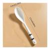 Tea spoons Ceramic spoon Household kitchen spoon Long-handled dining table and rice spoon Soup spoon Dessert Milk Tea Coffee 5pcs Ice tea spoons (Color : E) view 2